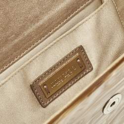 Jimmy Choo Brown Marble Effect Acrylic Candy Chain Clutch