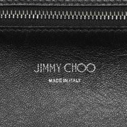 Jimmy Choo Burgundy Leather and Suede Twist Tote
