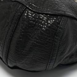 Jimmy Choo Black Pebbled Leather Large Nica Tote