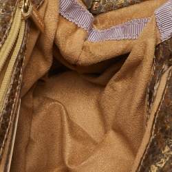 Jimmy Choo Gold Python Chain Frame Clutch