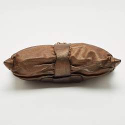 Jimmy Choo Bronze Leather Rio Chain Shoulder Bag