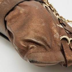 Jimmy Choo Bronze Leather Rio Chain Shoulder Bag