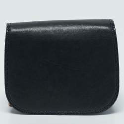 Jimmy Choo Black Leather and Snakeskin Zadie Crossbody Bag