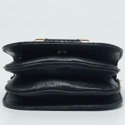 Jimmy Choo Black Leather and Snakeskin Zadie Crossbody Bag