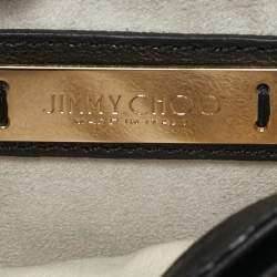 Jimmy Choo Black Leather and Snakeskin Zadie Crossbody Bag