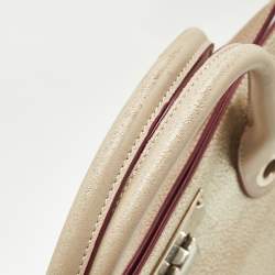 Jimmy Choo Gold/Beige Leather Medium Riley Tote