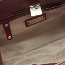 Jimmy Choo Gold/Beige Leather Medium Riley Tote