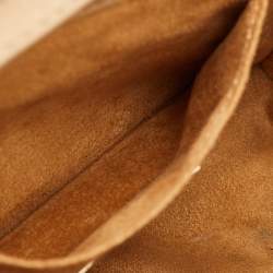 Pre Owned Jimmy Choo Beige Leather Rebel Flap Top Handle Bag