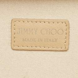 Jimmy Choo Grey Leather Frame Clutch