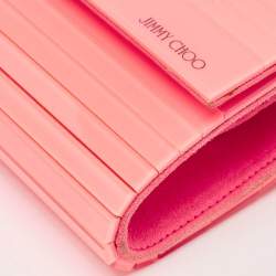 Jimmy Choo Neon Pink Acrylic Sweetie Chain Clutch