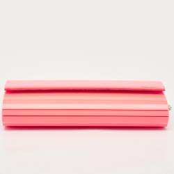 Jimmy Choo Neon Pink Acrylic Sweetie Chain Clutch