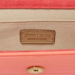 Jimmy Choo Neon Pink Acrylic Sweetie Chain Clutch
