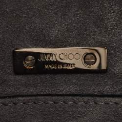 Jimmy Choo Black Croc Embossed Leather Varenne Hobo