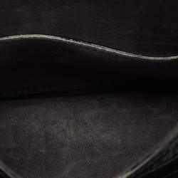 Jimmy Choo Black Croc Embossed Leather Varenne Hobo