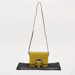 Jimmy Choo Olive Green Leather Madeline Shoulder Bag