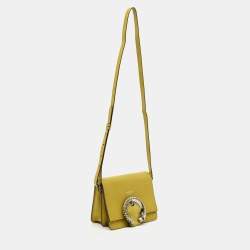 Jimmy Choo Olive Green Leather Madeline Shoulder Bag