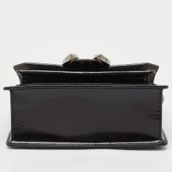 Pre Owned Jimmy Choo Black Glossy Leather Madeline Shoulder Bag