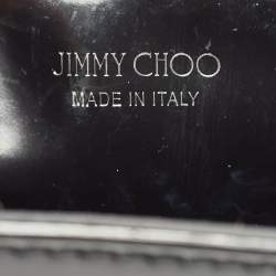 Pre Owned Jimmy Choo Black Glossy Leather Madeline Shoulder Bag