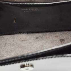Pre Owned Jimmy Choo Black Glossy Leather Madeline Shoulder Bag