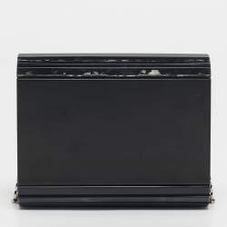 Pre Owned Jimmy Choo Black Acrylic Candy Chain Clutch Bag