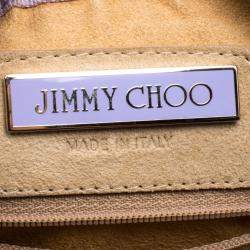 Jimmy Choo Light Brown Suede Swarovski Grant Hobo