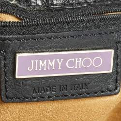Pre Owned Jimmy Choo Black Python Lola Hobo
