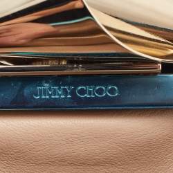 Pre Owned Jimmy Choo Black Suede Metal Knot Cara Clutch