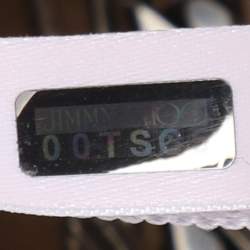 Pre Owned Jimmy Choo Beige Leather Boho Biker Chain Messenger Bag