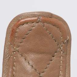 Pre Owned Jimmy Choo Beige Leather Boho Biker Chain Messenger Bag