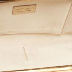 Pre Owned Jimmy Choo Red Leather Long Frame Clutch