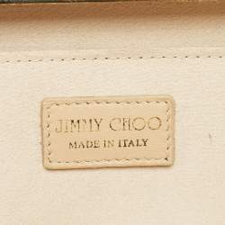 Pre Owned Jimmy Choo Red Leather Long Frame Clutch