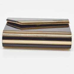 Pre Owned Jimmy Choo Black/Gold Acrylic Candy Chain Clutch