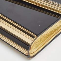 Pre Owned Jimmy Choo Black/Gold Acrylic Candy Chain Clutch