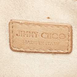 Pre Owned Jimmy Choo Black/Gold Acrylic Candy Chain Clutch