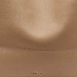 Pre Owned Jimmy Choo Beige Leather Shopper Tote