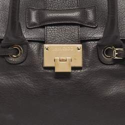 Pre Owned Jimmy Choo Cacao Leather Rosalie Satchel