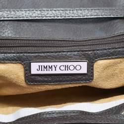 Pre Owned Jimmy Choo Cacao Leather Rosalie Satchel