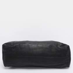 Pre Owned Jimmy Choo Black Leather XL Saba Hobo