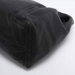 Pre Owned Jimmy Choo Black Leather XL Saba Hobo