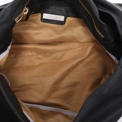Pre Owned Jimmy Choo Black Leather XL Saba Hobo