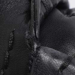 Pre Owned Jimmy Choo Black Leather XL Saba Hobo