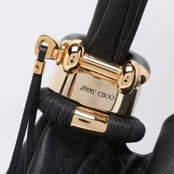 Pre Owned Jimmy Choo Black Leather XL Saba Hobo