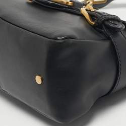 Pre Owned Jimmy Choo Black Leather Small Tulita Shoulder Bag