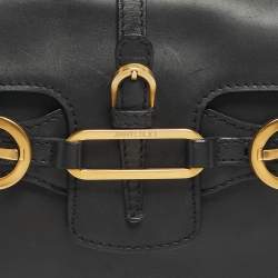 Pre Owned Jimmy Choo Black Leather Small Tulita Shoulder Bag