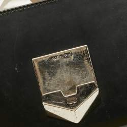 Pre Owned Jimmy Choo Black Leather Lockett City Shoulder Bag