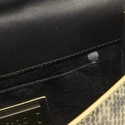 Pre Owned Jimmy Choo Yellow Snakeskin Rebel Crossbody Bag