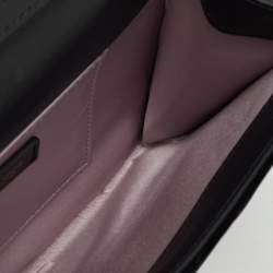 Pre Owned Jimmy Choo Black Velvet Crystal Embellished Varenne Chain Clutch