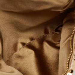 Pre Owned Jimmy Choo Metallic Rose Gold Sequins Mini Callie Bag