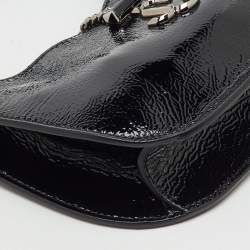 Pre Owned Jimmy Choo Black Patent Leather Varenne Hobo