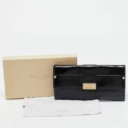 Pre Owned Jimmy Choo Black Patent Leather Reese Clutch